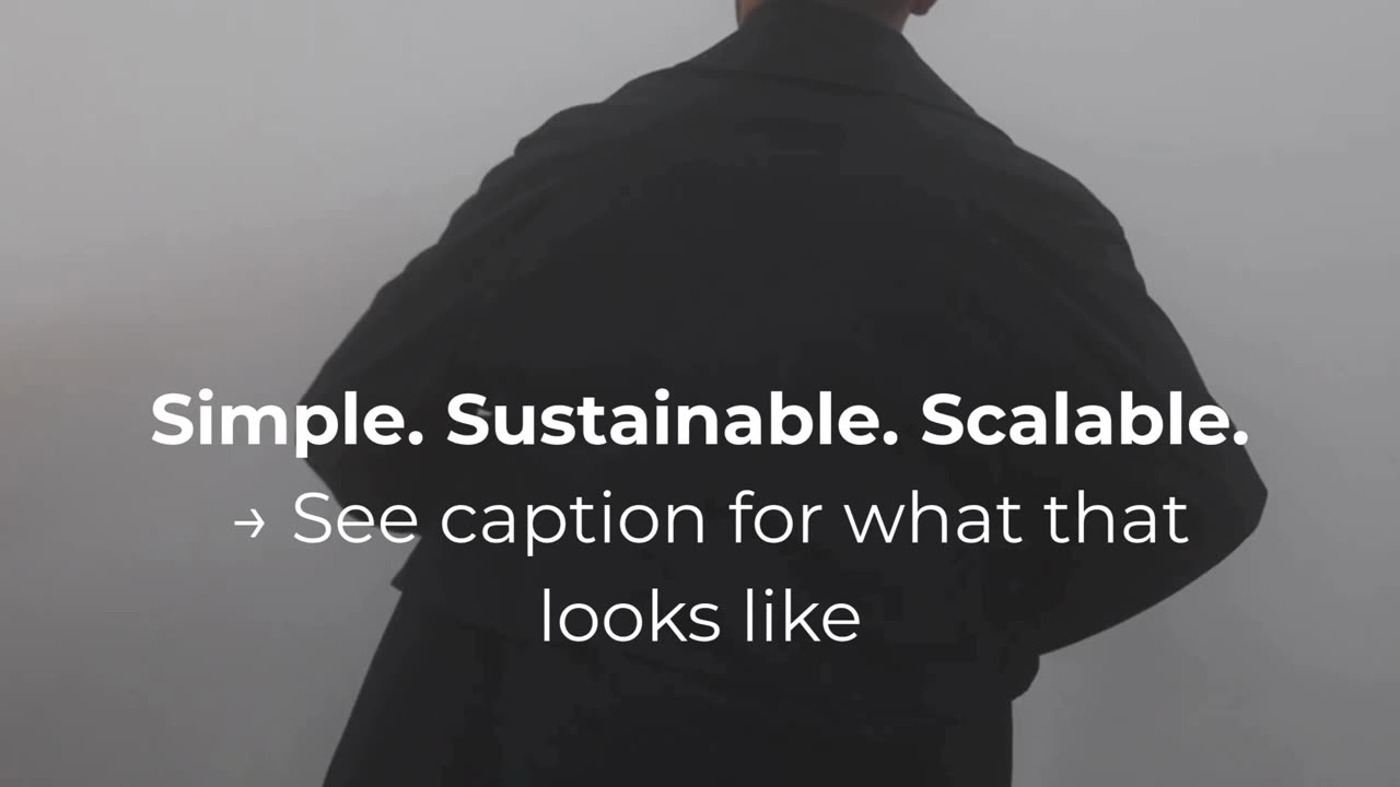 Simple. Sustainable. Scalable.