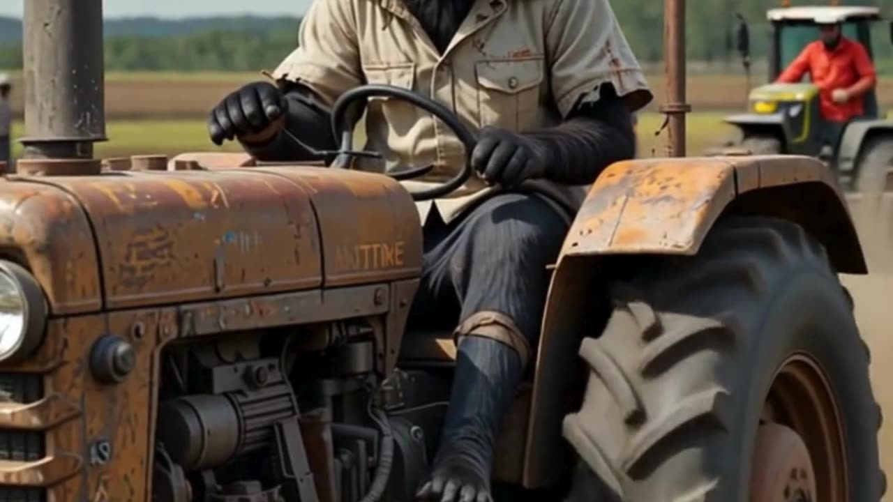 Cat on a Tractor – The Purrfect Farmer! 🚜🐱
