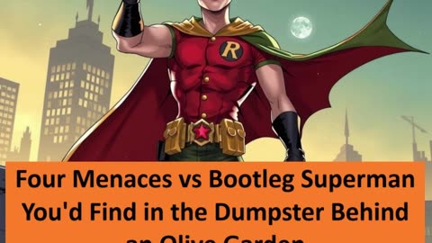 fanfiction-young justice & invincible:Four Menaces vs Bootleg Superman danield1909