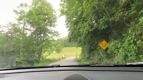 NW NC 🌳 Dashcam - N Toe River to The Treehouse via Lower Pig Pen Rd