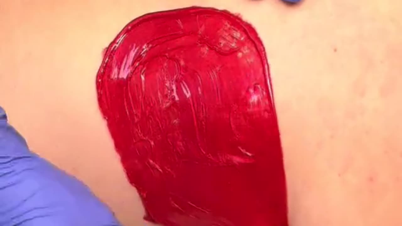Full Back Waxing with Sexy Smooth Cherry Desire Scented Hard Wax! 🍒✨ @glowing_byb