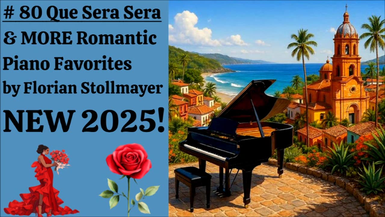 QUE SERA SERA & MORE Romantic Piano Favorites # 80 All-Time Piano Favorites NEW 2025!