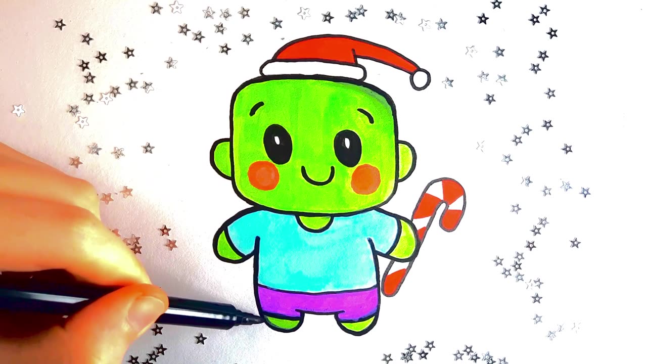 Cute Zombie 🧟‍♂️ | Easy Drawing