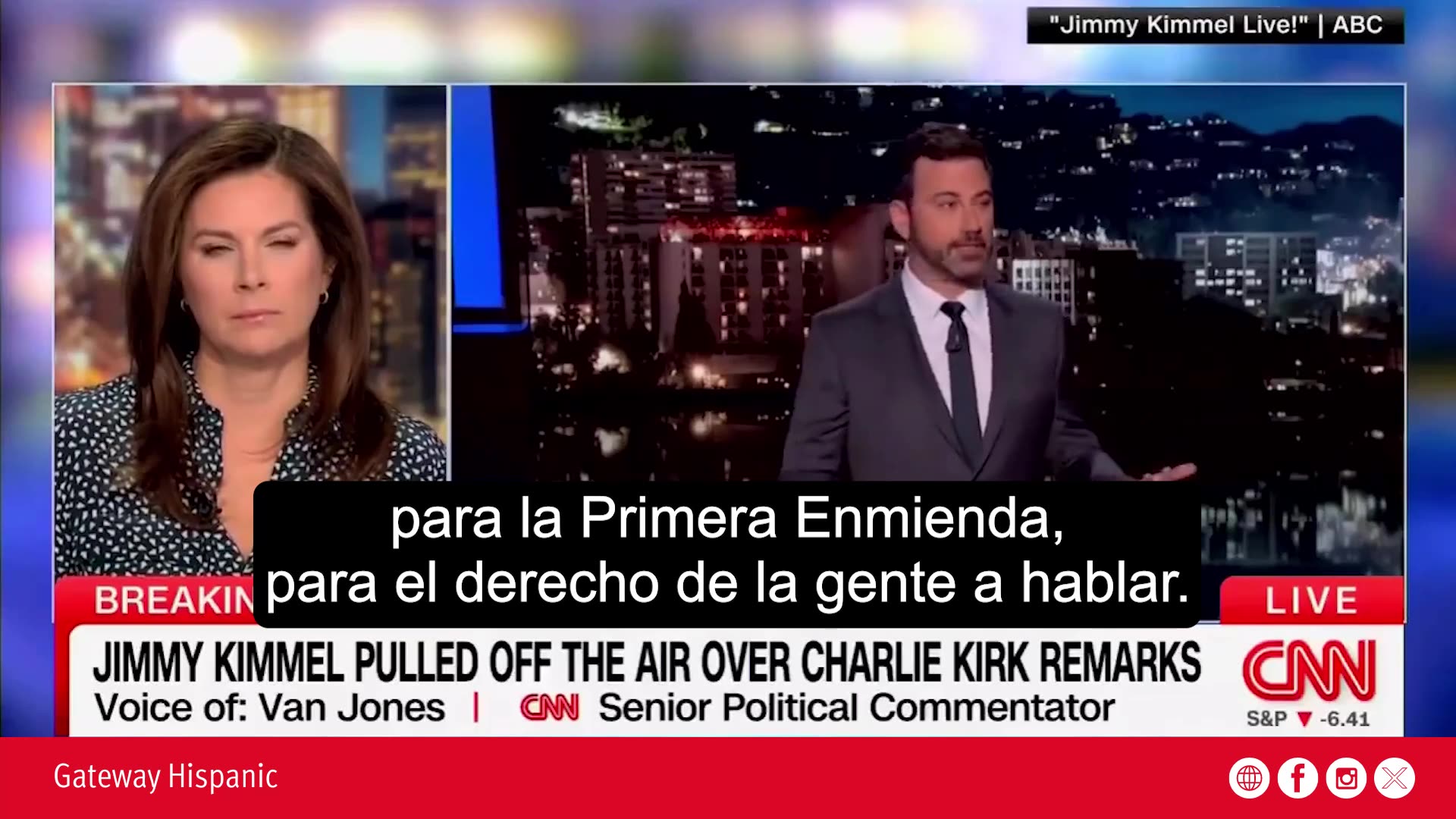 VAN JONES ON KIMMEL CANCELLATION- ‘This is a red line that has been crossed’