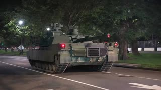 Tanks in Washington. Just in Case. Open Fire on Protesters... 😂