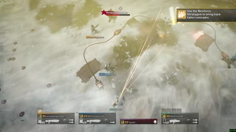 Cyborg Boss Vs Mines (Helldivers)