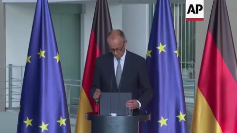 Merz says Germany to carry out airlift of humanitarian aid to Gaza with Jordan
