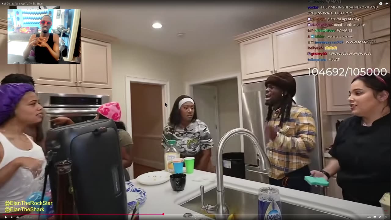 Kai Cenat Pulls Up To Tylil’s BBQ Reaction