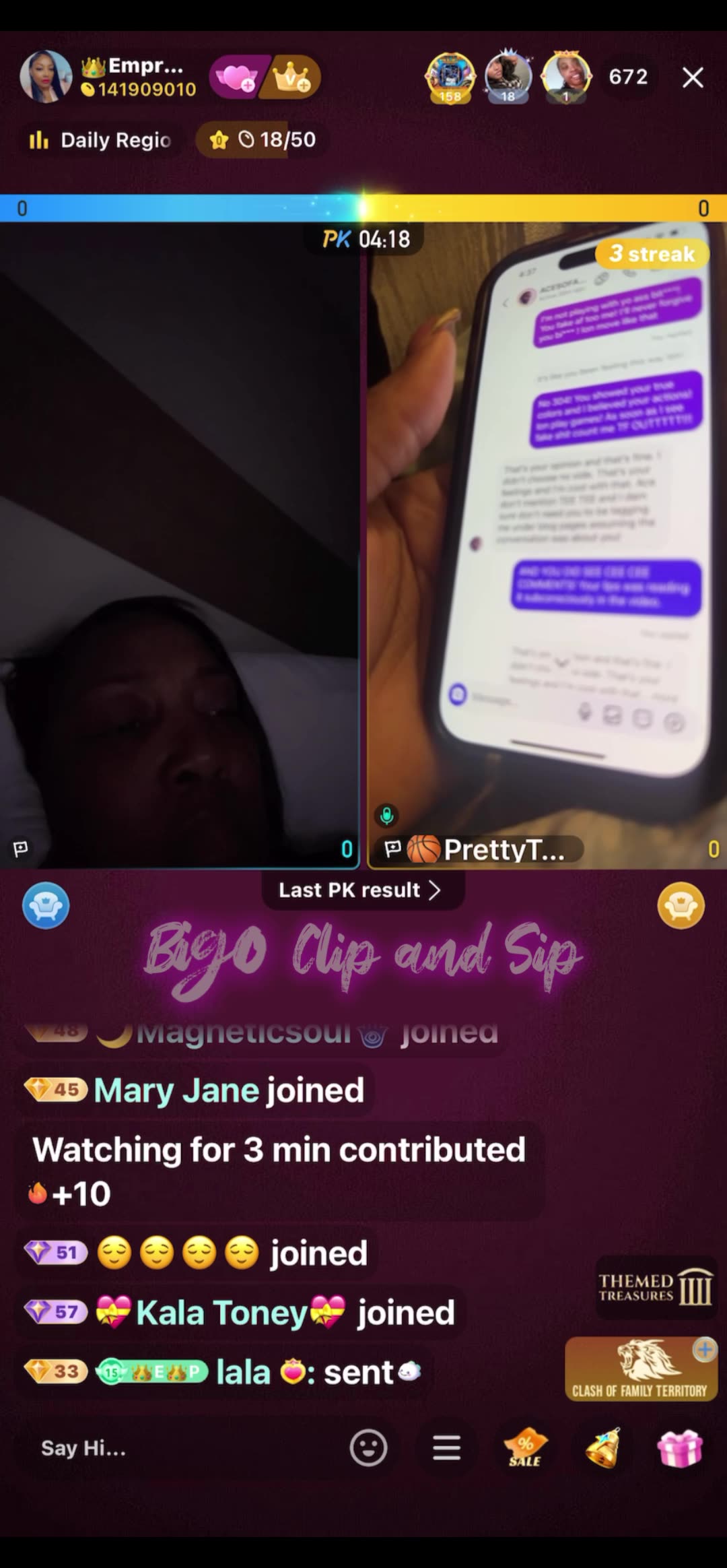 PrettyTeeTee shows messages between her n Ace after fallout 5/27/25 #bigoclipandsip