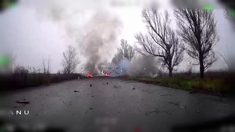 Wild Footage from Ukrainian RC Gun Turret Moving into Position