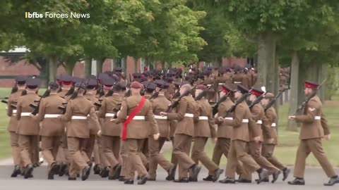 Teen soldiers graduate in British Army's largest passing out parade in a generation