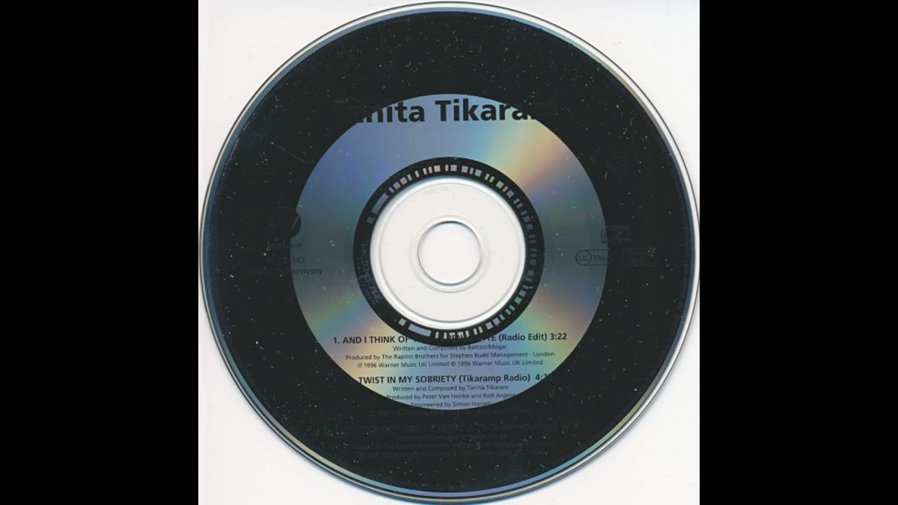 Tanita Tikaram - And I Think Of You (E Penso A Te) / Twist In My Sobriety (Single) 1996 CD