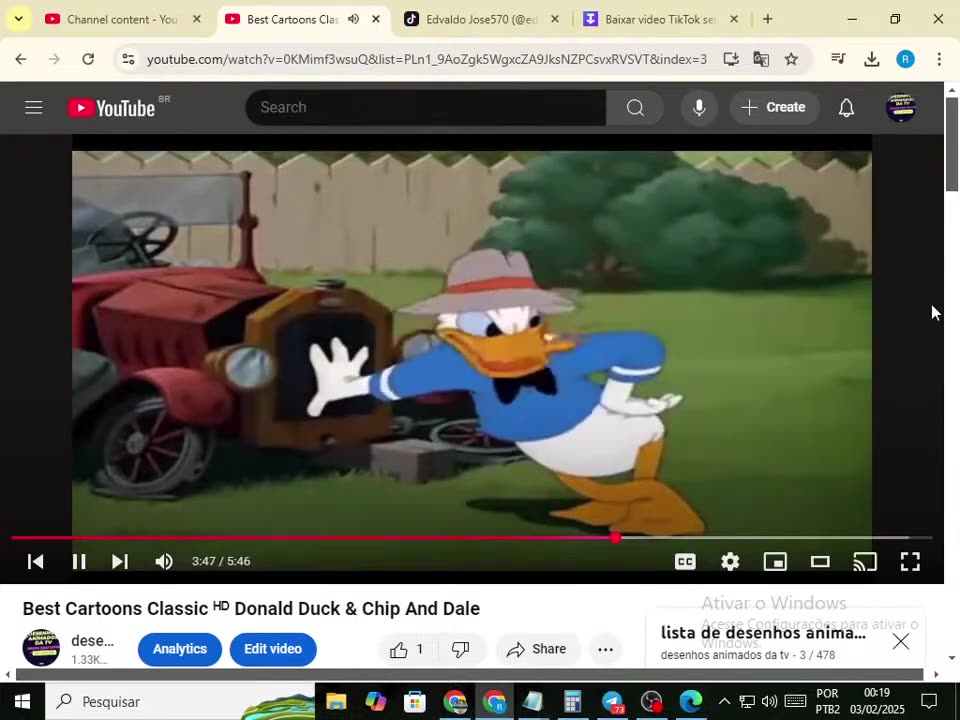 Transmissão ao vivo de short cute desenho Donald Duck & Chip And Dale.mp4