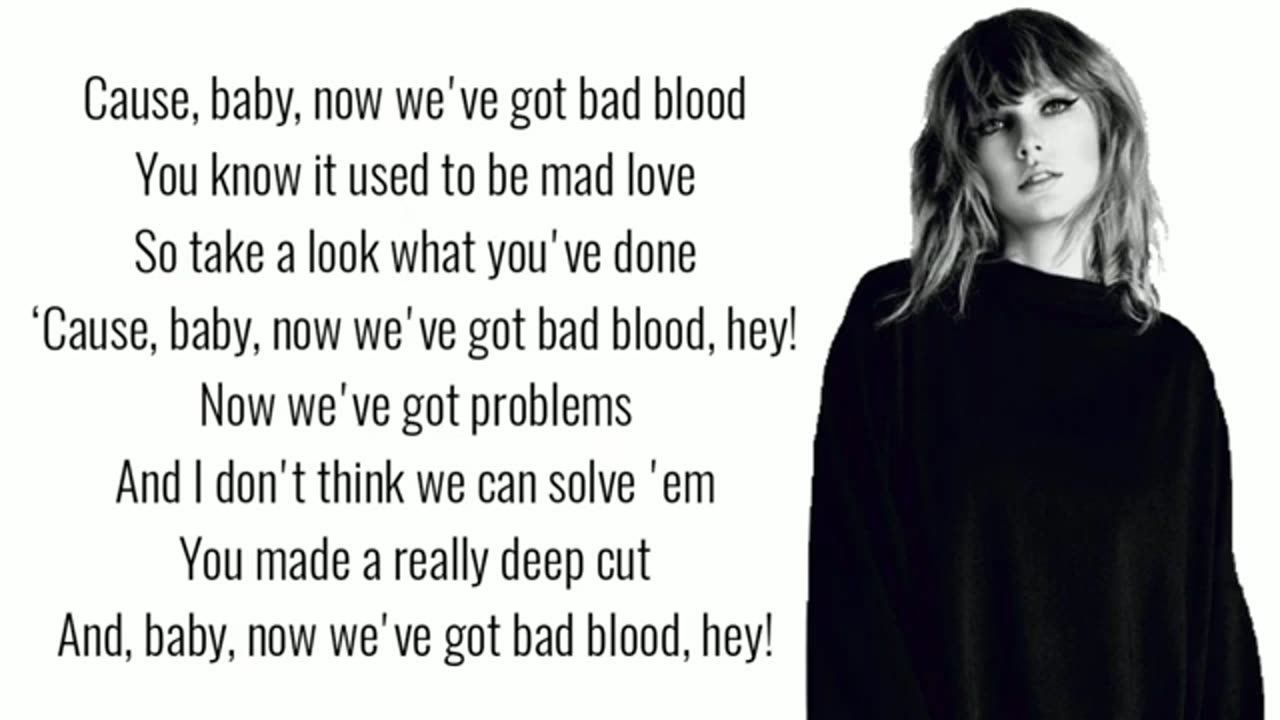 Taylor Swift Ft. Kendrick Lamar - Bad Blood (Lyrics)