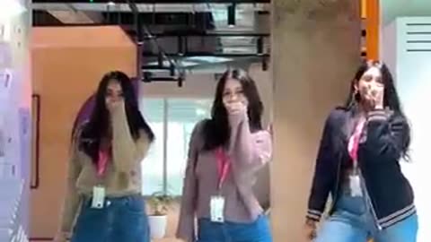 Girls Viral Dancing clip from office cctv