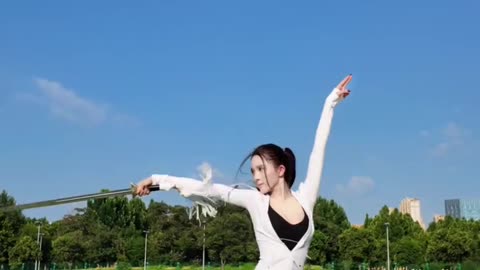 Sword in hand, light as the wind