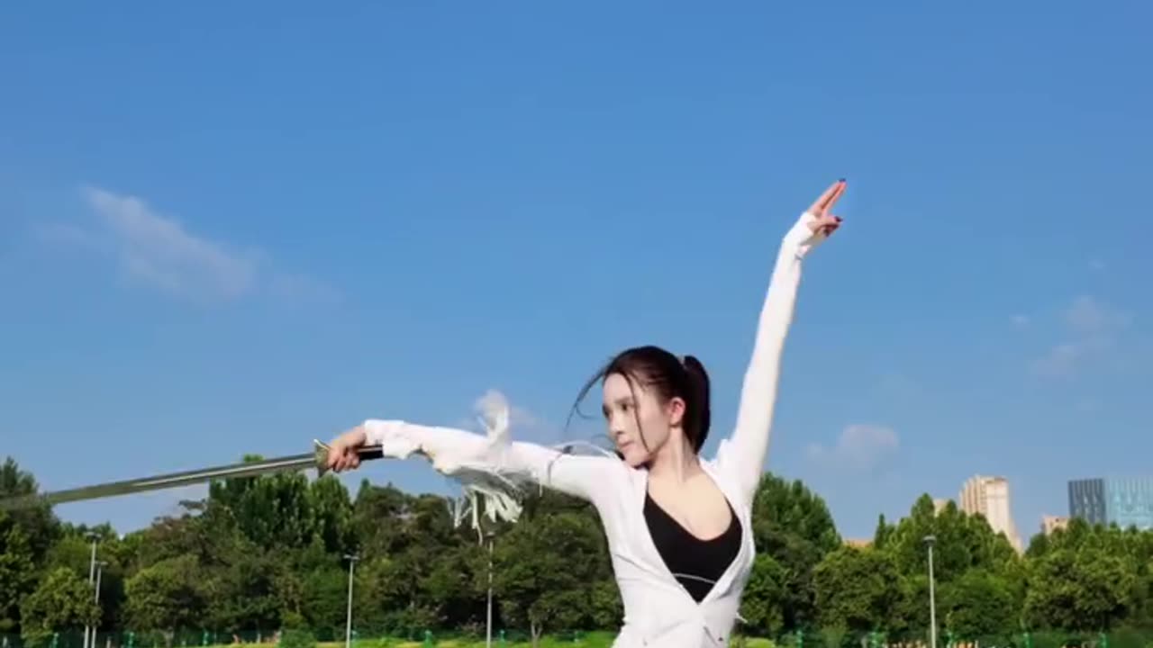 Sword in hand, light as the wind