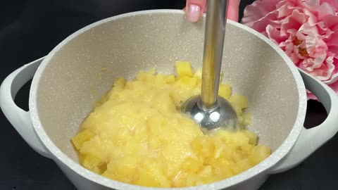 Pineapple mousse dessert