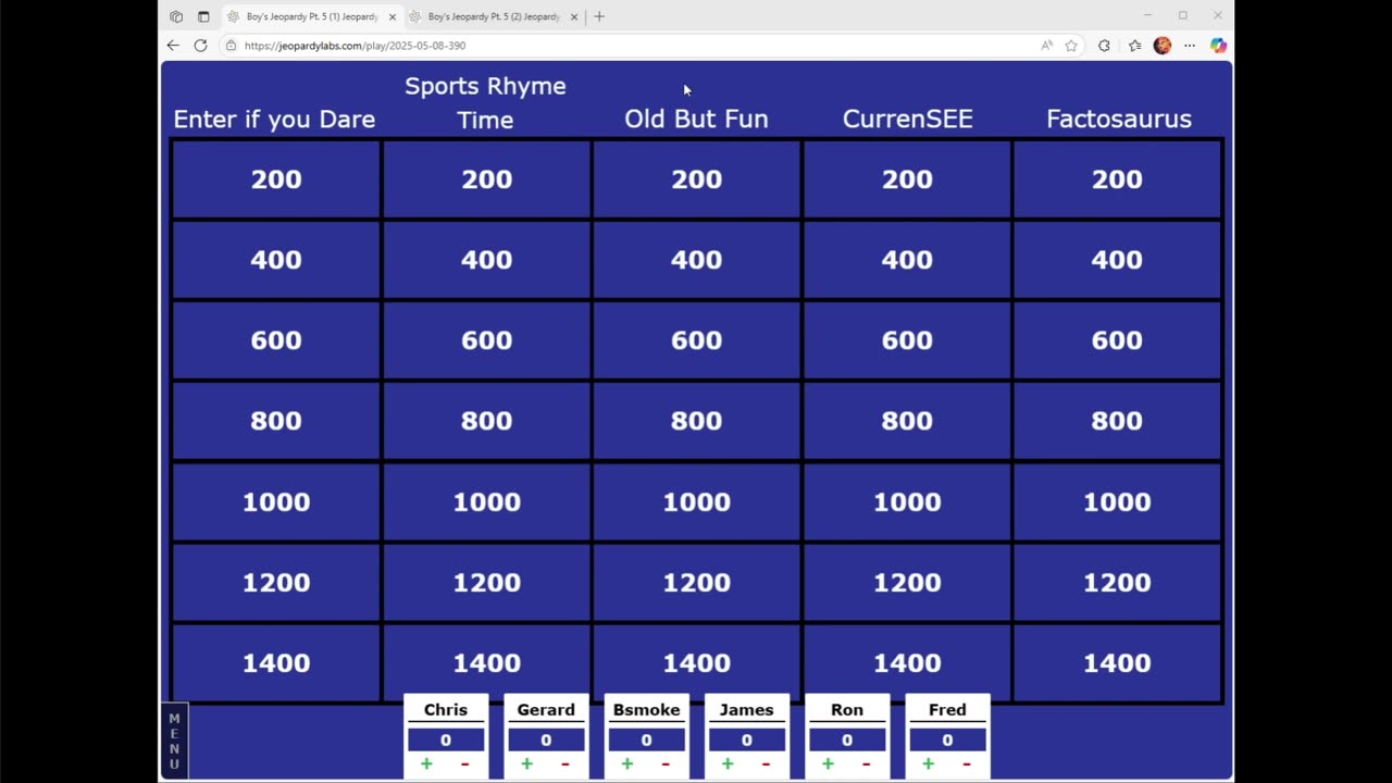 Some nerds play Custom made Jeopardy Epi.18
