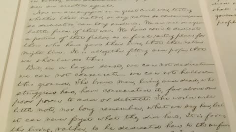 Preserving the Gettysburg Address