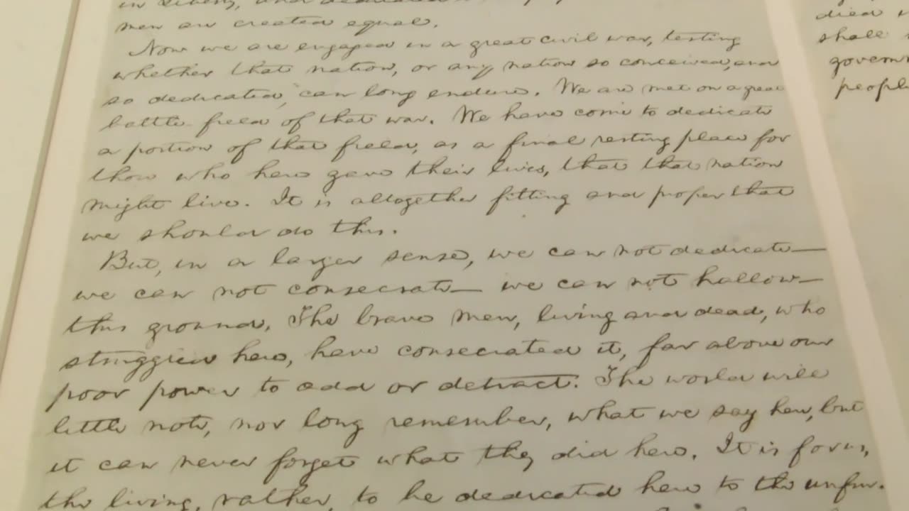 Preserving the Gettysburg Address