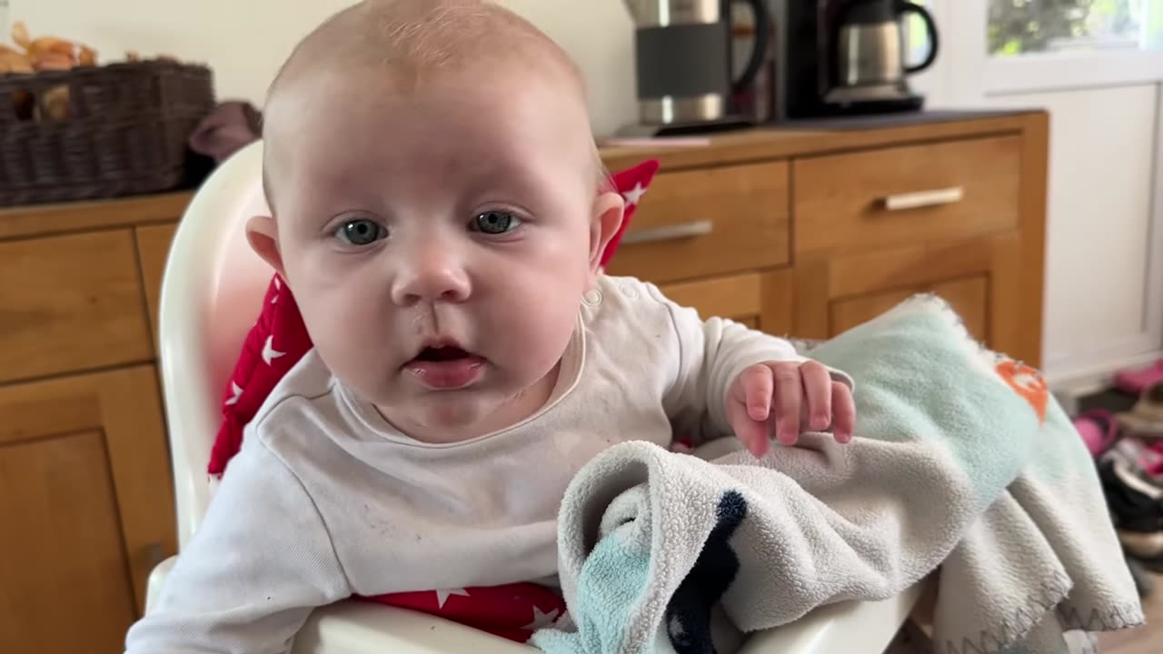 Kitchen Vibes While Mom Makes Waffles | Baby Kayla Day 162