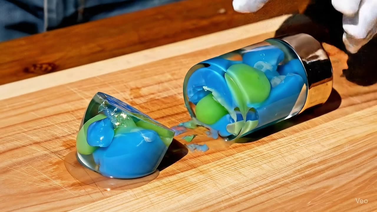 Slicing Lava Lamps #satisfying #asmr #asmrsounds