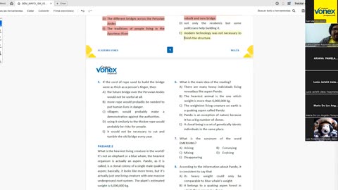 VONEX SEMESTRAL 2024 | Semana 15 | Inglés