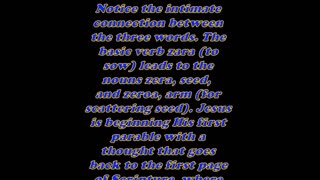 Matthew 13:3 - Daily Bible Verse Commentary