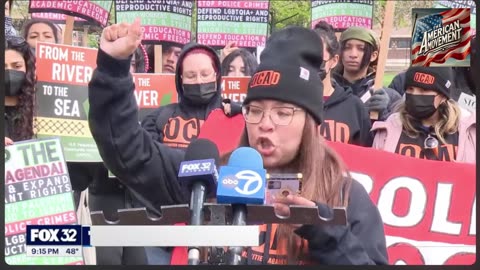 Paid protests they have the same signs & gear and reading from a script short clip