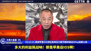（四十九）感谢苹果IOS顶住各种压力春节期间保证HPay如期上线【2022年02月02日文貴大直播精选】