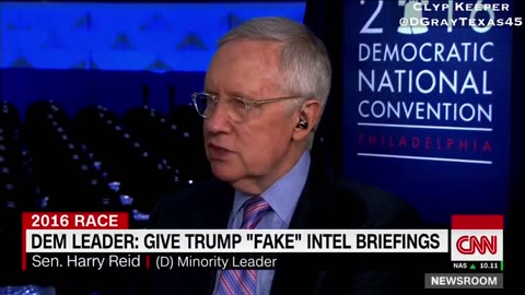 In July 2016 Harry Reid publicly called to give Trump “FAKE BRIEFINGS”. EXACTLY what Obama did!