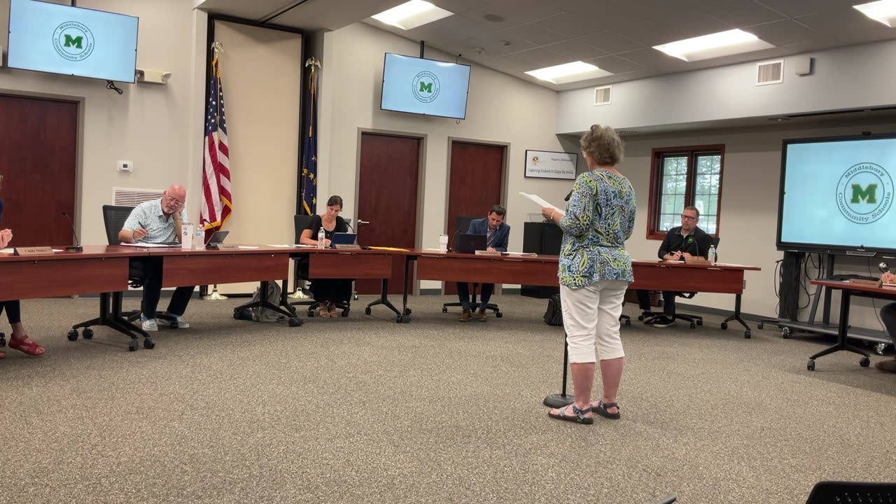 Middlebury School Board 6/3/25 - Part2 | 8647 Tshirt | Public Library Concerns/Appointments