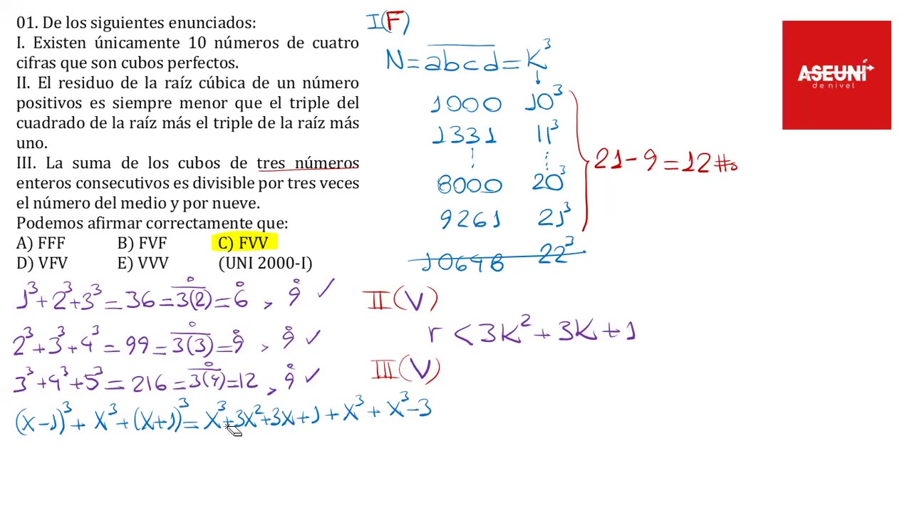 ASEUNI PARALELO | Semana 20 | Artimética