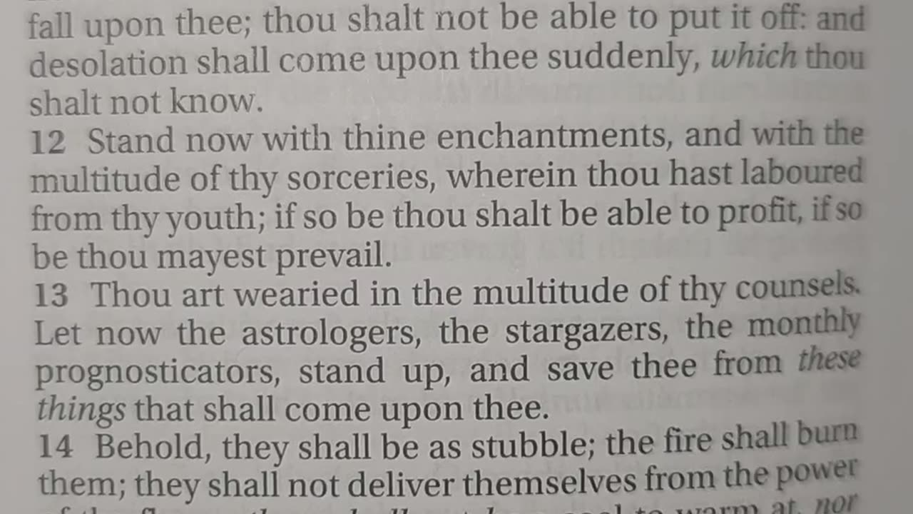 Judgement upon Babylon.