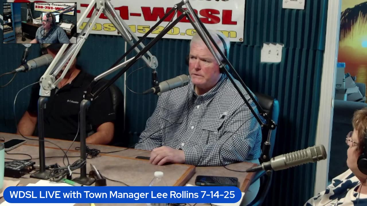 WDSL LIVE with Special Guest Town Manager Lee Rollins
