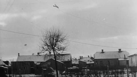 heinkel he 111s drop supplies by parachute