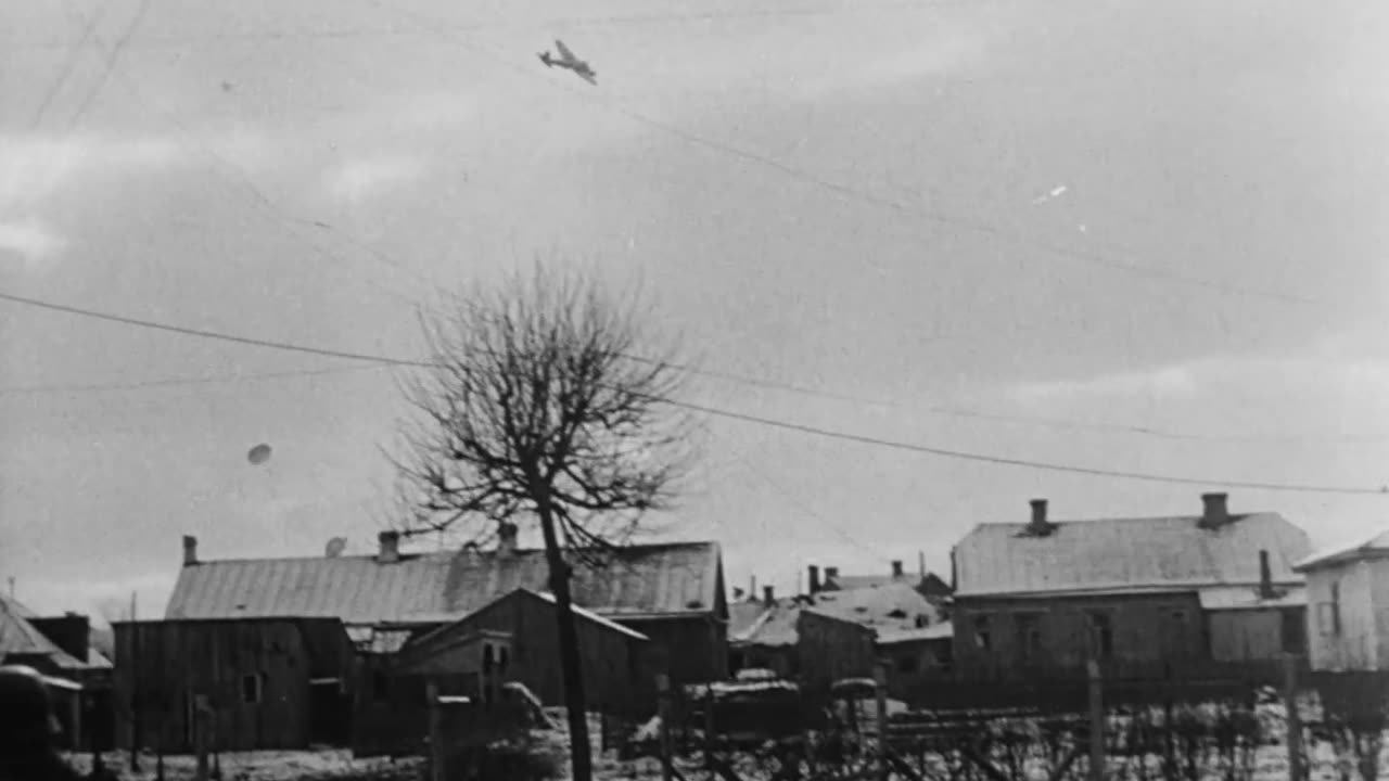 heinkel he 111s drop supplies by parachute