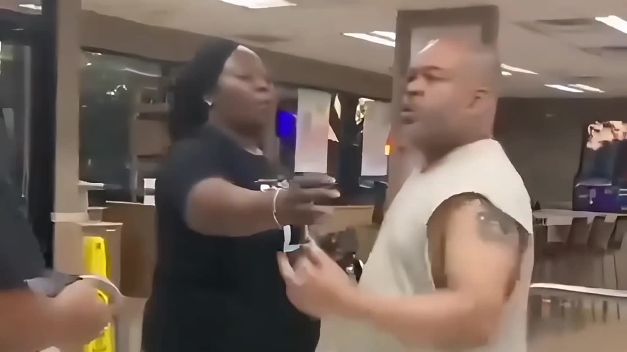 An aggressive customer scores complimentary Whoppers