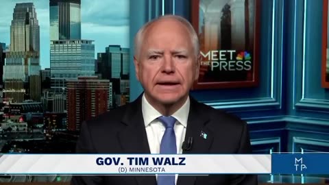 GOV. WALZ: “It's clear the President is fading physically.”