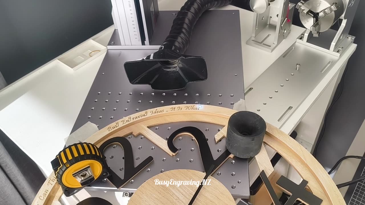 Mactron UV Laser VS Oversized Clock