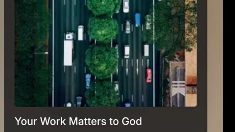 Your Work Matters to God