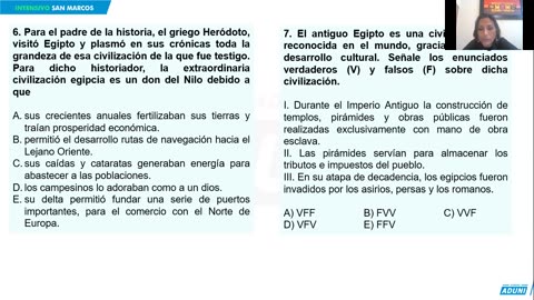 REPASO INTENSIVO ADUNI 2023 | Semana 01 | RV | Historia | Aritmética