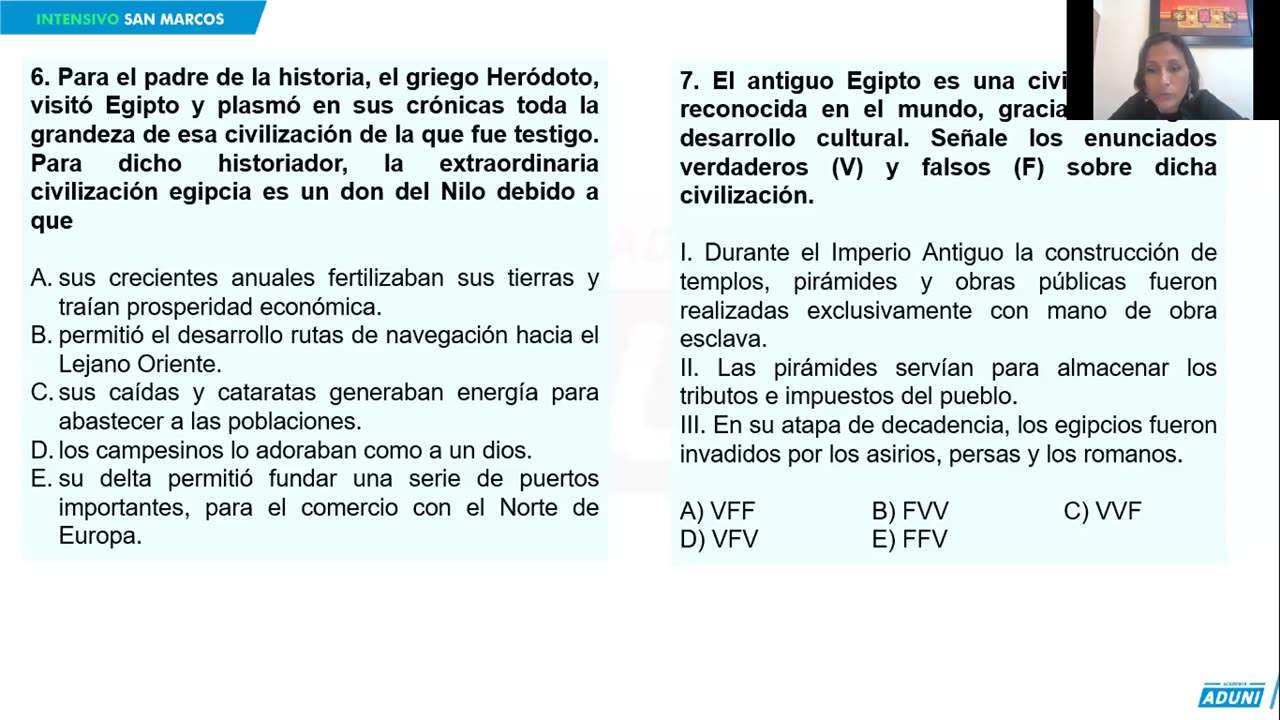 REPASO INTENSIVO ADUNI 2023 | Semana 01 | RV | Historia | Aritmética