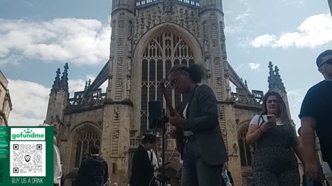 Jazz Nano Street Edition: Busking in Bath, England: 2025 Tour in UK
