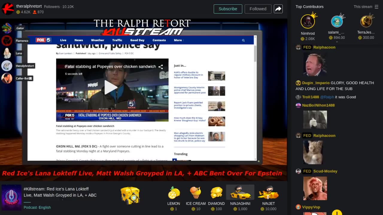 2019-11-05 - Red Ice's Lan Lokteff Live, Matt Walsh Groyped in LA, + ABC