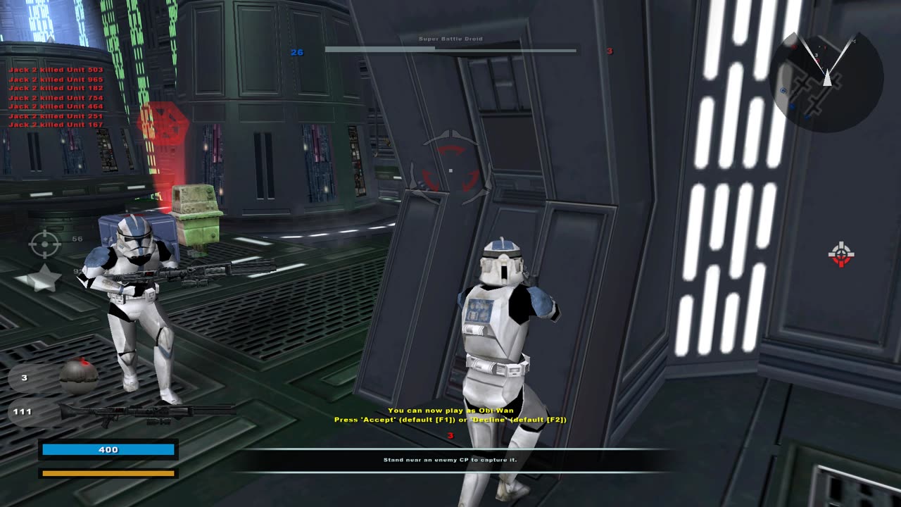 Star Wars Battlefront II 2005: Instant Action Conquest Death Star Republic Gameplay