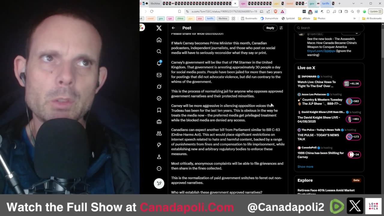 1986 China has been Shilling for Carney