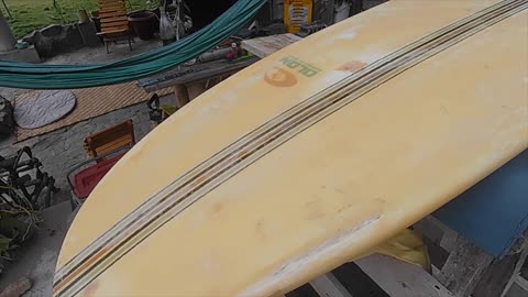 Longboard repairs, fcs fin repair