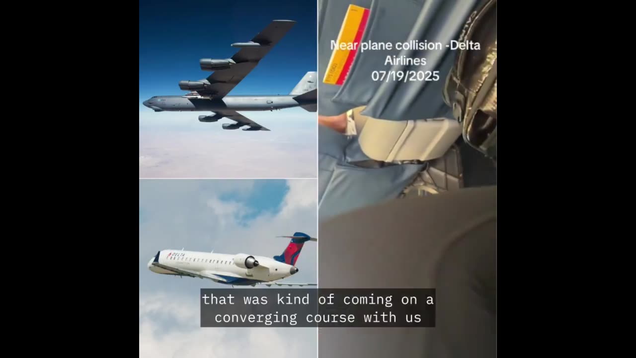 Delta pilot makes an "aggressive maneuver" to avoid colliding with a B-52 bomber above North Dakota